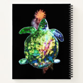 Carnet Le doigt de couleur cosmique (Dos)