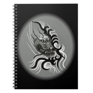 Carnet Le dragon chinois à la toiture de tatouage