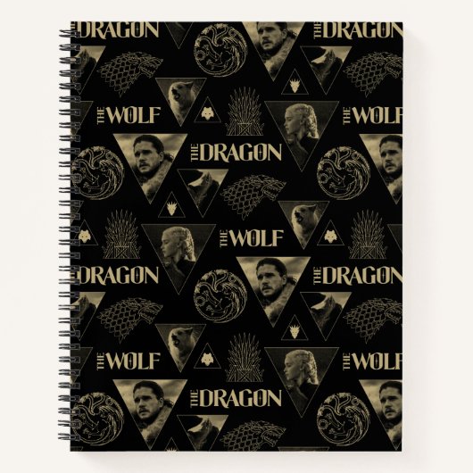 Carnet Le Dragon et le Wolf Daenerys & Jon Motif (Devant)