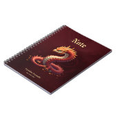 Carnet Le dragon serpent doré. (Côté gauche)