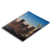 Carnet Le drapeau américain vole entre la lune en hausse (Côté gauche)