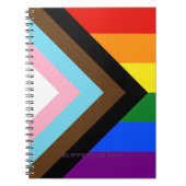 Carnet Le drapeau de fierté Progress de SlipperyJoe six h (Devant)