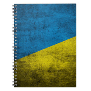 Carnet Le drapeau ukrainien sur le mur