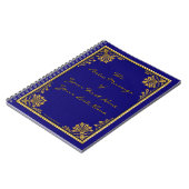 Carnet Le Faux a doré le cuir (personnalisé) (Côté gauche)