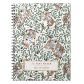 Carnet Le feuillage de léopard moderne (Devant)