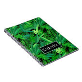 Carnet Le feuille de palmiers tropicaux | ajoute votre (Côté Droit)