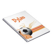 Carnet Le football folâtre le nom personnalisé de jeu de (Côté Droit)