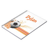Carnet Le football folâtre le nom personnalisé de jeu de (Côté gauche)