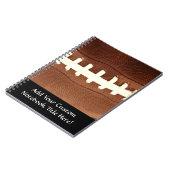 Carnet Le football lace le graphique (Côté gauche)