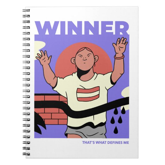 Carnet Le gagnant, c’est ce qui me définit (Devant)