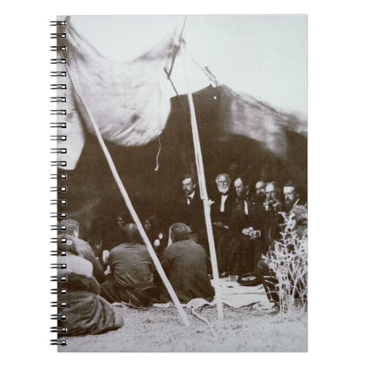 Carnet Le Général William T. Sherman (1820-91) préside à (Devant)
