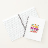 Carnet Le génie du futur en cours | Motivation drôle non (Intérieur)