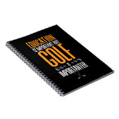 Carnet Le Golf Est Plus Important Que L'Éducation (Côté Droit)