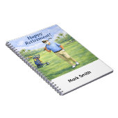 Carnet Le golfeur se détend à la retraite sur le parcours (Côté Droit)