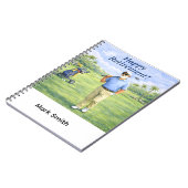 Carnet Le golfeur se détend à la retraite sur le parcours (Côté gauche)