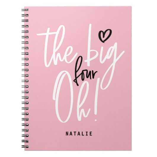 Carnet Le grand quatre oh ! fête de 40e anniversaire fill (Devant)