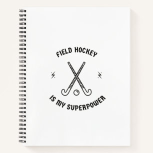 Carnet Le hockey sur gazon est ma superpuissance