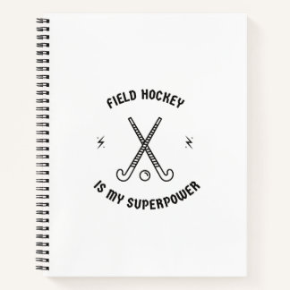 Carnet Le hockey sur gazon est ma superpuissance