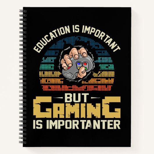 Carnet le jeu est plus important (Devant)