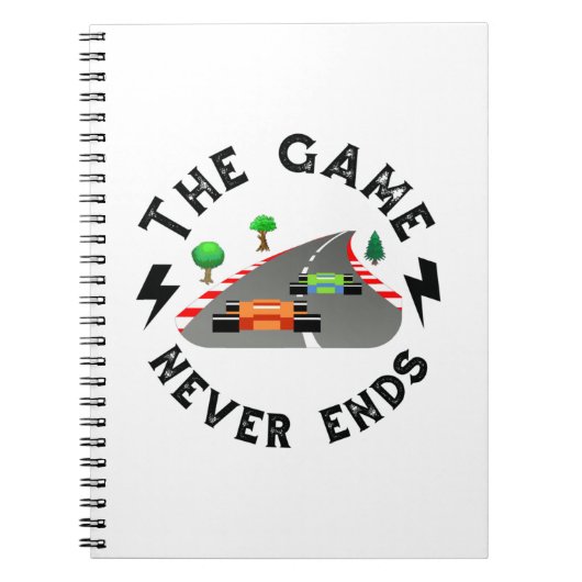 Carnet Le Jeu ne se termine jamais (Devant)