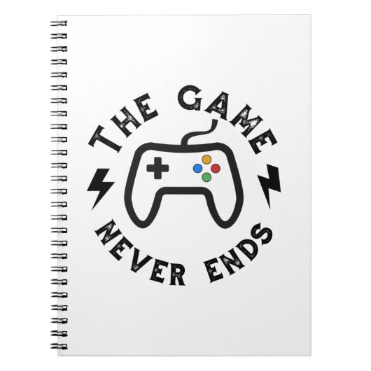 Carnet Le Jeu ne se termine jamais (Devant)