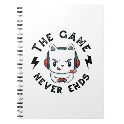 Carnet Le Jeu ne se termine jamais (Devant)