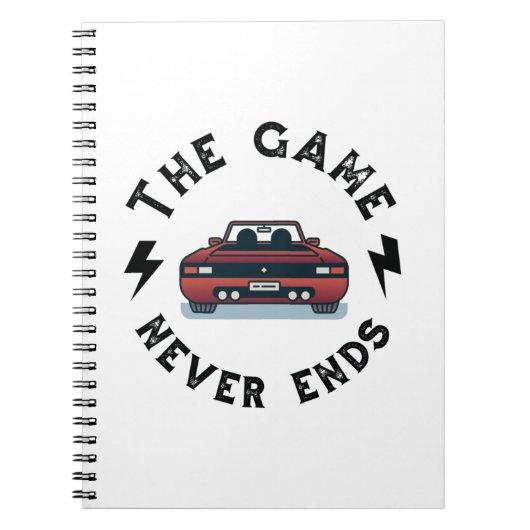 Carnet Le jeu n'est jamais terminé (Devant)