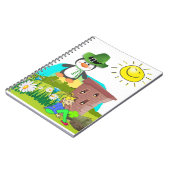 Carnet le jour de saint-patrick pingouin leprechaun (Côté gauche)