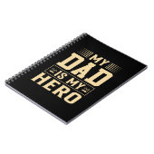 Carnet Le Jour du Père My Dad Is My Hero (Côté gauche)
