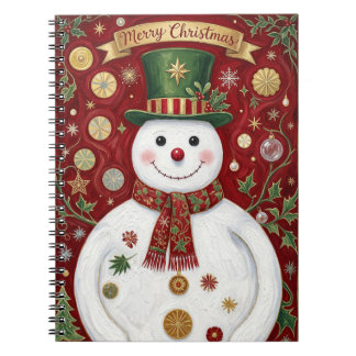 Carnet Le Jubilé Cramoisi du Bonhomme de Neige Jovial