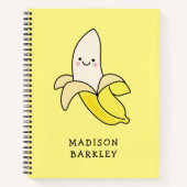 Carnet Le Kid de la Banane Mignon Kawaii (Devant)