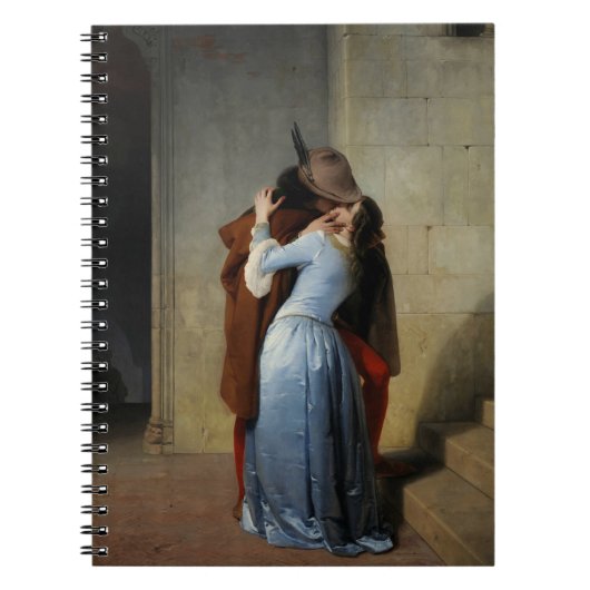 Carnet Le Kiss In Blue Satin Francesco Hayez 1859 (Devant)