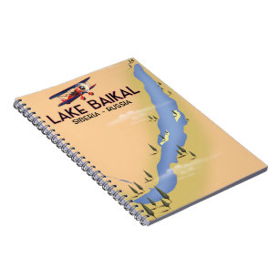 Carnet Le lac Baïkal Sibérie affiche de voyage russe Cart