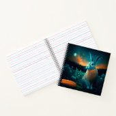 Carnet Le lapin de la prospérité au clair de lune (Intérieur)