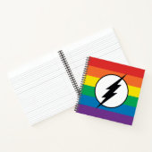 Carnet Le logo Flash Rainbow (Intérieur)
