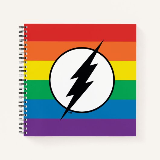 Carnet Le logo Flash Rainbow (Devant)