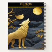 Carnet Le loup d'or hurle à la lune (Dos)