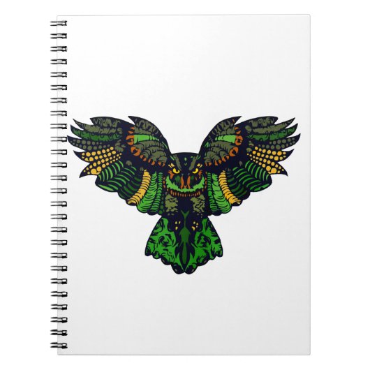Carnet Le majestic Emerald Owl (Devant)