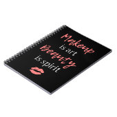 Carnet Le maquillage est beauté d'art est esprit (Côté gauche)