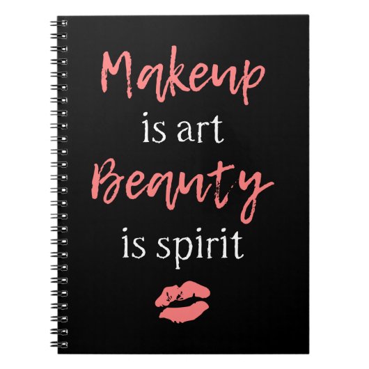 Carnet Le maquillage est beauté d'art est esprit (Devant)