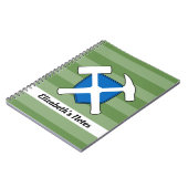 Carnet Le marteau de rock du géologue et le logo écossais (Côté gauche)
