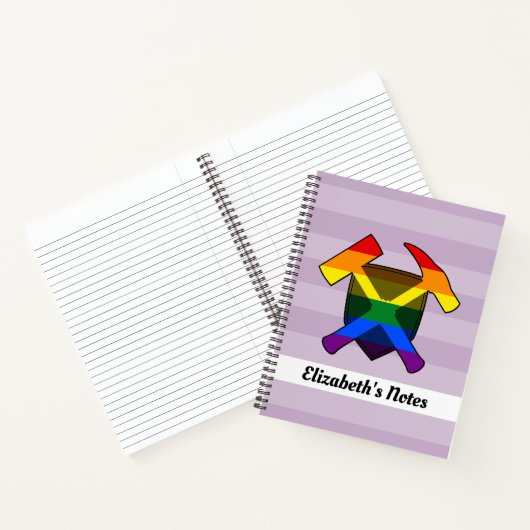 Carnet Le marteau de rock du géologue et le logo LGBT Rai (Intérieur)
