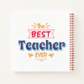 Carnet Le meilleur enseignant jamais (Dos)