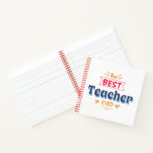 Carnet Le meilleur enseignant jamais (Intérieur)