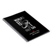 Carnet Le meilleur papa de golf du monde | Cadeau papa no (Côté Droit)