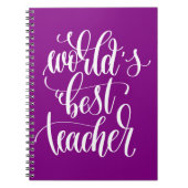 Carnet Le meilleur professeur du monde (Devant)