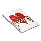 Carnet Le meilleur secrétaire de l'école du monde (Côté Droit)