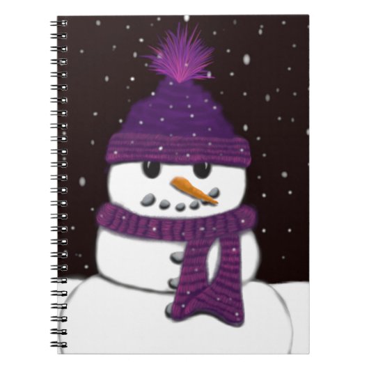 Carnet Le mignon bonhomme de neige sans arme (Devant)