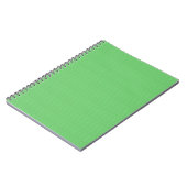 Carnet Le modèle vert do-it-yourself de blanc de texture (Côté gauche)