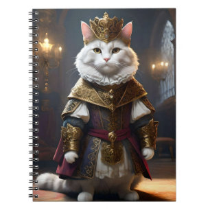 Carnet "Le Monarque Majestic : Le Chat Blanc Regal à Robe